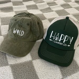 Two Camping Trucker Hats